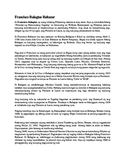 mga pagsubok na pinagdaanan ni francisco balagtas|Talambuhay ni Francisco ‘Balagatas’ Baltazar .